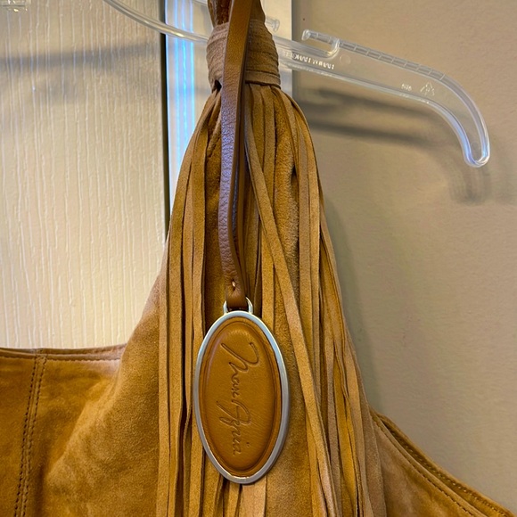 Max Azria Bone Handle Fringe bag - Picture 3 of 9